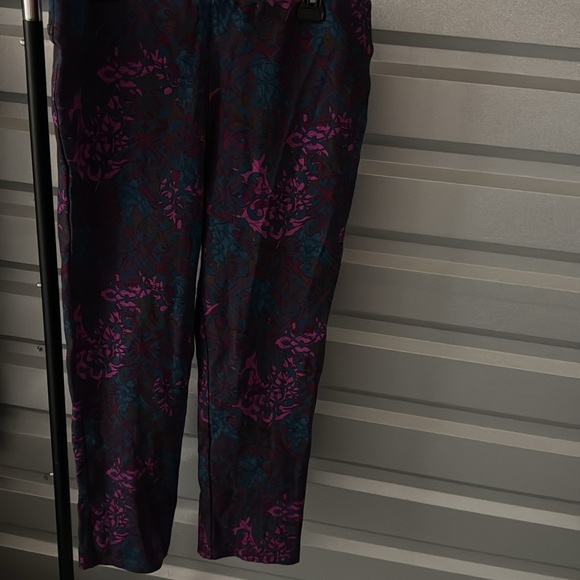 Soft Surroundings Multicolor Floral Pants, Size P/L - Picture 3 of 5